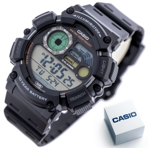 ZEGAREK MĘSKI CASIO Digital Moonphase WS-1500H-1A + BOX ZEGAREK MĘSKI CASIO Digital Moonphase WS-1500H-1A + BOX